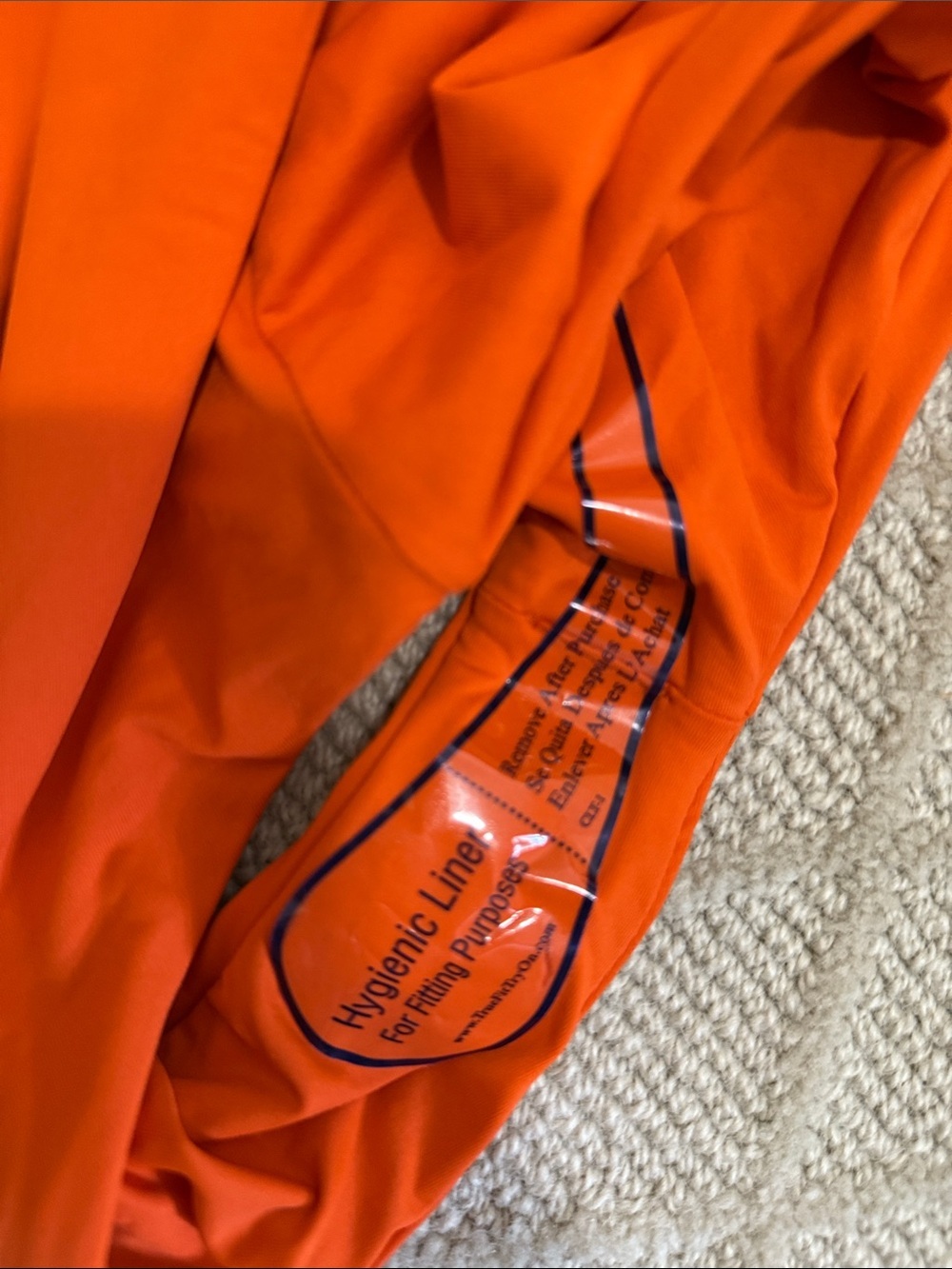 Toast Swim Solid Orange One-Piece Swimsuit S Small new bathing suit - Picture 2 of 4